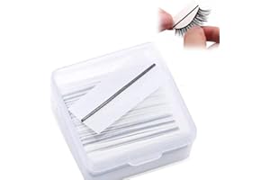 50Pcs Fake Lashes Self Adhesive Tape,Handmade No Glue Strong- False Lashes Adhesive Strips,Reusable Lash Glue Strip Lash Glu-