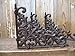Lot/Set 4 Antique-Style Cast Iron Fleur-de-lis 9 x 7.5 inch SHELF BRACKETS Hangers