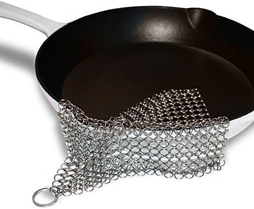 HIGHEST QUALITY, EXTREMELY STURDY MATERIAL: best chainmail cast iron cleaner on the market. made of highest quality stainless steel and incomparably durable. Literally buy once and enjoy for life!