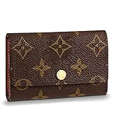 Tri-fold Key Case - Full Grain Leather 6 Key Holder Case Key Car Wallets Key Holder Bag Key Purse Pouch (coffee)