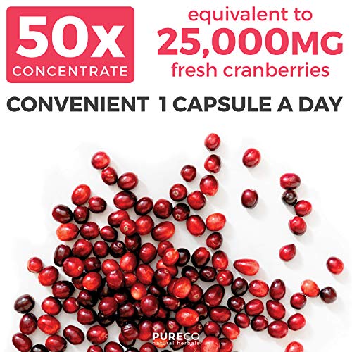 Organic Cranberry Pills 501 Concentrate Equals 25,000mg of Fresh