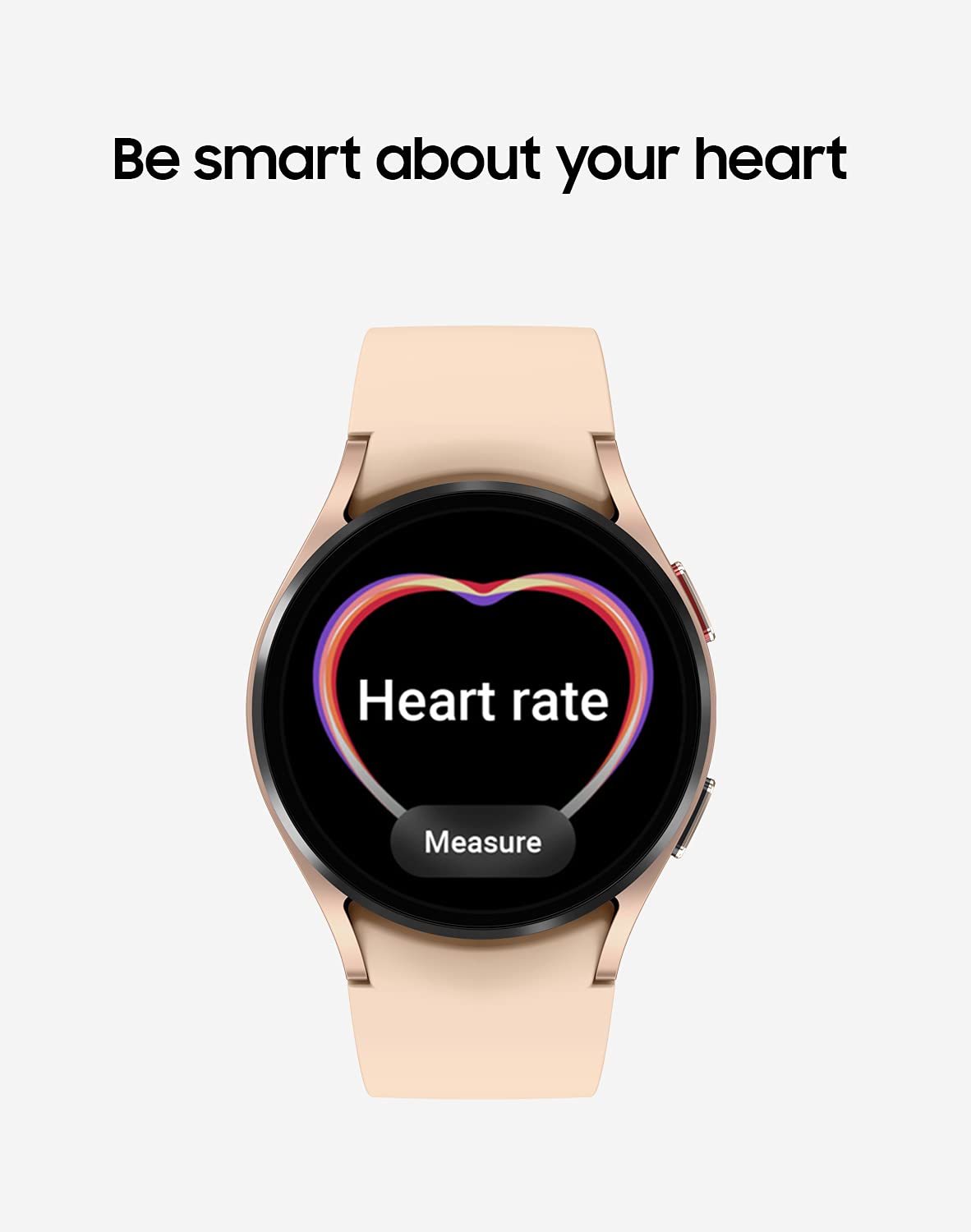 Samsung Galaxy Watch 4 40mm Bluetooth Smartwatch with ECG Heart Rate Monitor, Tracker for Health, Fitness, Running, Sleep Tracking, GPS Fall Detection, US Version, SM-R860NZDAXAA, Pink Gold