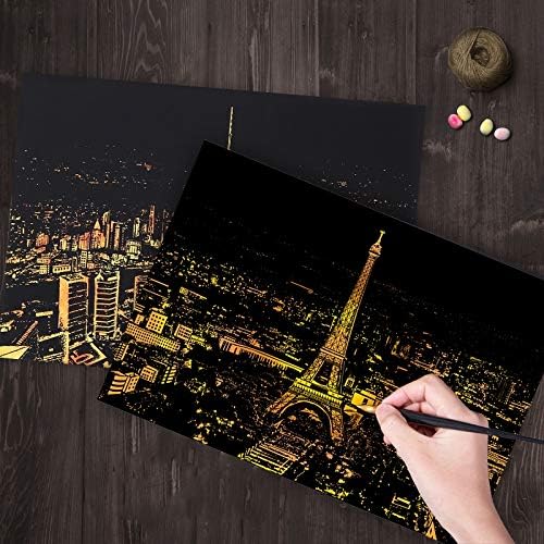 Qingrengu Decoracion Bright Ciudad De Bricolaje Dibujo Pintura