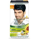 Garnier Color Naturals - Men Permanent Hair Colour Cream - Natural Black 1