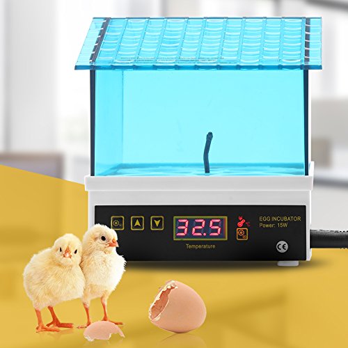 SOULONG Automatischer Inkubator, Mini Egg Hatching 4 Egg Digital mit LED-Display für den Gebrauch von Küken Brutmaschine Ei-Brutkasten 10x10x11,5 cm (LxBxH) 15w – Bild 3