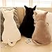 Kenmont Funny Cat Shaped Cushion Stuffed Animal Pillow Pet Sofa Chair Plush Throw Pillows Soft Plush Toys Dolls for Home Decoration, Kids Gifts, 45cm (Black)