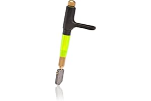 TOYO TC21SVR Custom Grip Supercutter Glass Cutter | Lime Green - Straight Blade | Four-Position, Customizable Ergonomic Handled to Fit Most Hands | TAP Wheel Technology Supercutter | Made in Japan