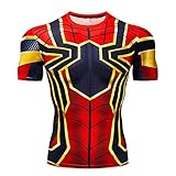 RONGANDHE Men's Super-Hero Compression Sports Fitness T-Shirt Quick-Drying