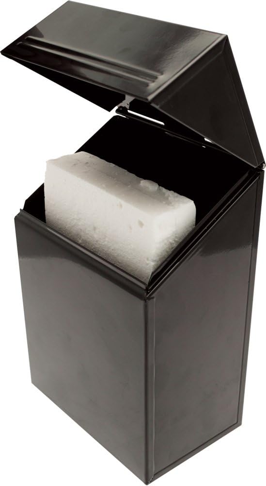 Valiant Fireside Metal Firelighter Storage Box, Gloss Black Powder Coating, Small - Image 3