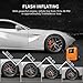 JETHAX Air Compressor Tire Inflator, 12V Portable Air Pump for Car Tires, Tire Pump with LED Light, Long Cable and Auto Shut Off Compatible with Car, Bicycle, Motorcycle, Balls, Inflatable Pool