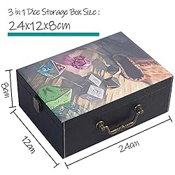 Dice Tray and Dice Tower - 3 in 1 DND Dice Rolling