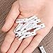 VORCOOL 100Pcs White Mini Wooden Clothespins 0.98 X 0.11 Inch for Hanging Photos, Crafts, Party Decorations, Baby Showers, and Artwork Display