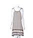 FLYMALL Paisley Print Halter Neck Shift Dress Mini Dress
