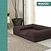 Petlo Orthopedic Pet Sofa Bed – Dog, Cat or Puppy Memory Foam Mattress Comfortable Couch for Pets with Removable Washable Cover (Large – 36″ x 28″ x 9″, Chocolate Brown)thumb 1