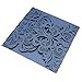AllHeartDesires Luxury Laser Cut Navy Blue Lace Floral Wedding Invitation Invite Card, Cover Only (50PCS)