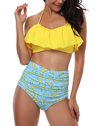 1 KABETY+Swimsuit+Falbala+Swimwear+Bathing