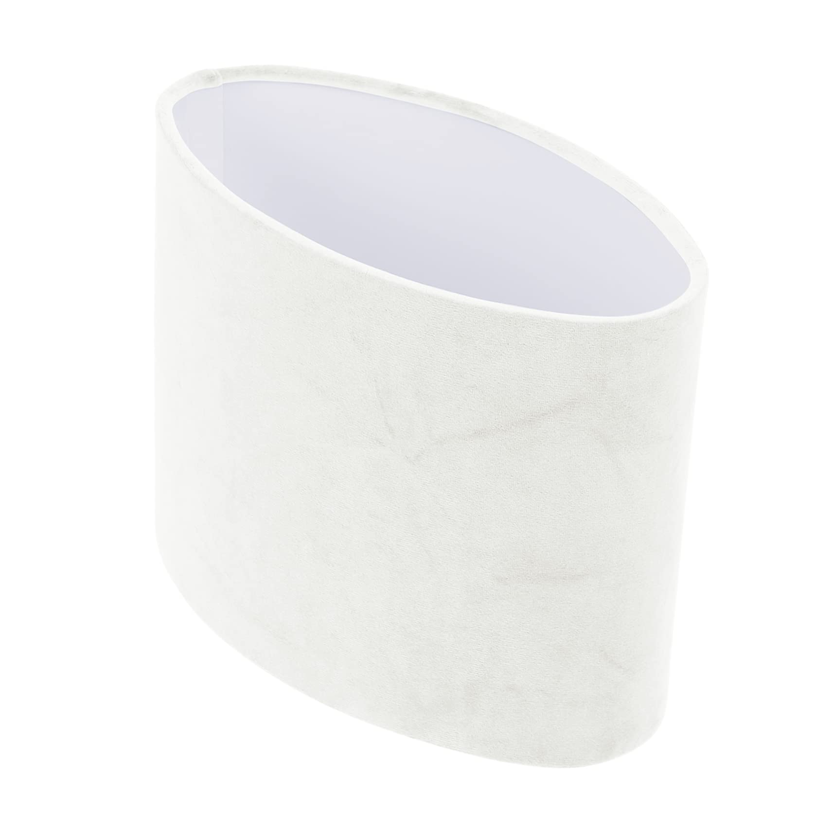 CAXUSD Oval Lampshade Decorative Cloth Lamp Cover Table Light Accessory 7.3 Inch Durable Fabric Shade for Bedroom Living Room Warm Ambient Lighting