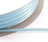 Vaessen Creative Satin Ribbon Light Blue 3mm x 100m Double-Sided Shine view 5