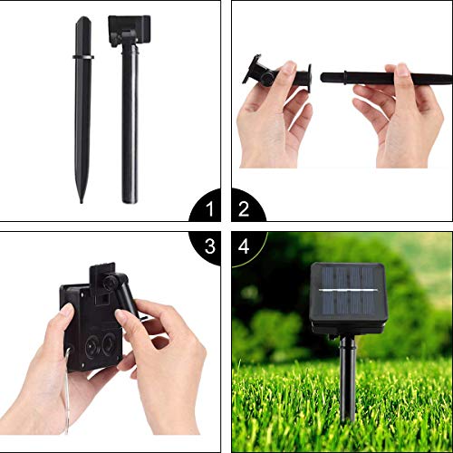 2 Pack Solar Rope Lights Outdoor LED String Lights Decorative Lights for Garden Patio Party Yard Warm White 23FTx2