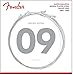 Fender Super 3250 Bullet Electric Guitar Strings, Nickel Plated Steel, Bullet End, 3250L .009-.042