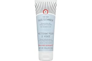 First Aid Beauty - Pure Skin Face Cleanser, Effectively Removes Makeup, Dirt, and Impurities, Gentle Cleanser Leaves Skin Soft & Supple, Safe for Sensitive Skin, Fragrance Free, 8 oz