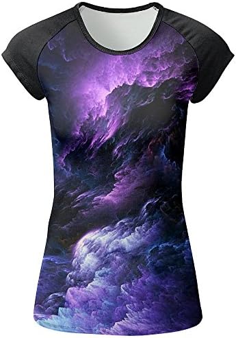 HYGY MI Dark Clouds Womens Personality Short Sleeve T-Shirts Tees Tops
