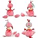 FOREAST Flamingo Toys Baby Rattles Soft Stuffed Animal Crib Handbells Infant Gifts for Boys / Girls