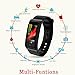 Fitness Tracker, 2018 Activity Tracker with Swimming Heart Rate Blood Pressure Monitors Bluetooth Sleep Monitor Weather Sport SMS SNS Reminder for IOS Android Phones Men Women Kids
