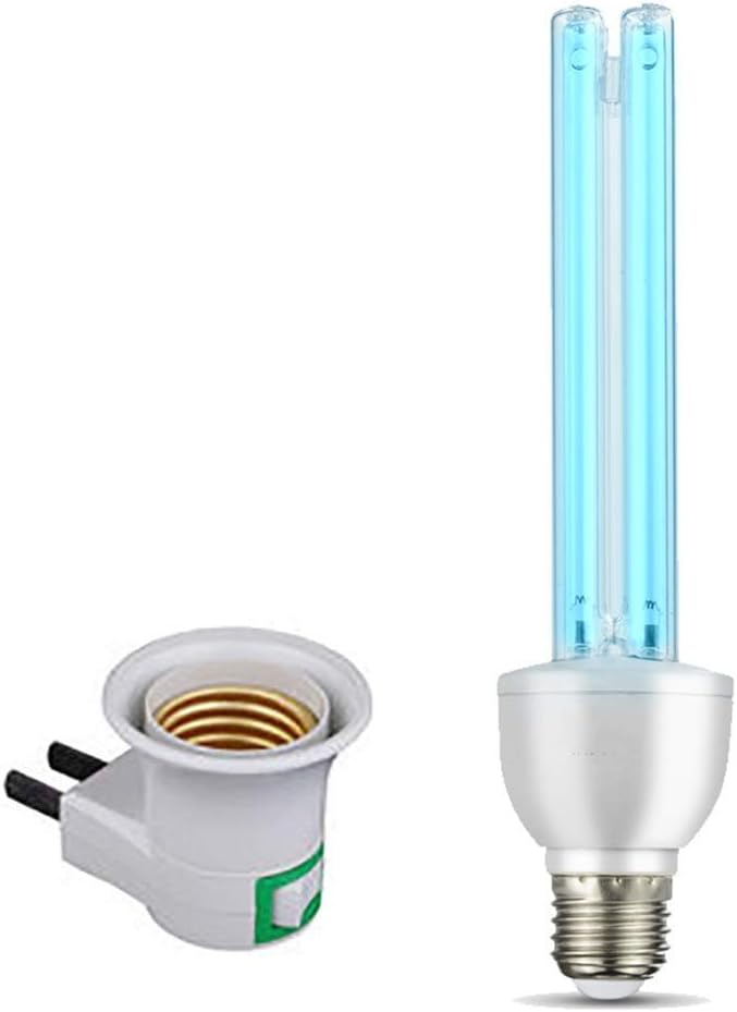 TKYZYY Uv Germicidal Disinfection Lamp Mobile Portable 15w Disinfection lamp E27 Bulb 99% Antibacterial Rate, UV-C led Portable Disinfectant Ozone Suitable For Bedroom, Pet Area