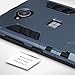 Lumia 650 Case - Terrapin Microsoft Lumia 650 Cover - Full Body Shock Resistant Armor Case - High-Tech Look - Dual Layer - Kickstand - Dark Blue