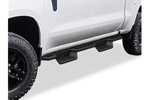 APS Stainless Steel Pocket Steps Running Boards Compatible with Chevy Silverado GMC Sierra 1500 2019-2024 Crew Cab & 2500 HD 3500 HD 2020-2024 (Silverado 1500 LTD Sierra 1500 LD 2022)