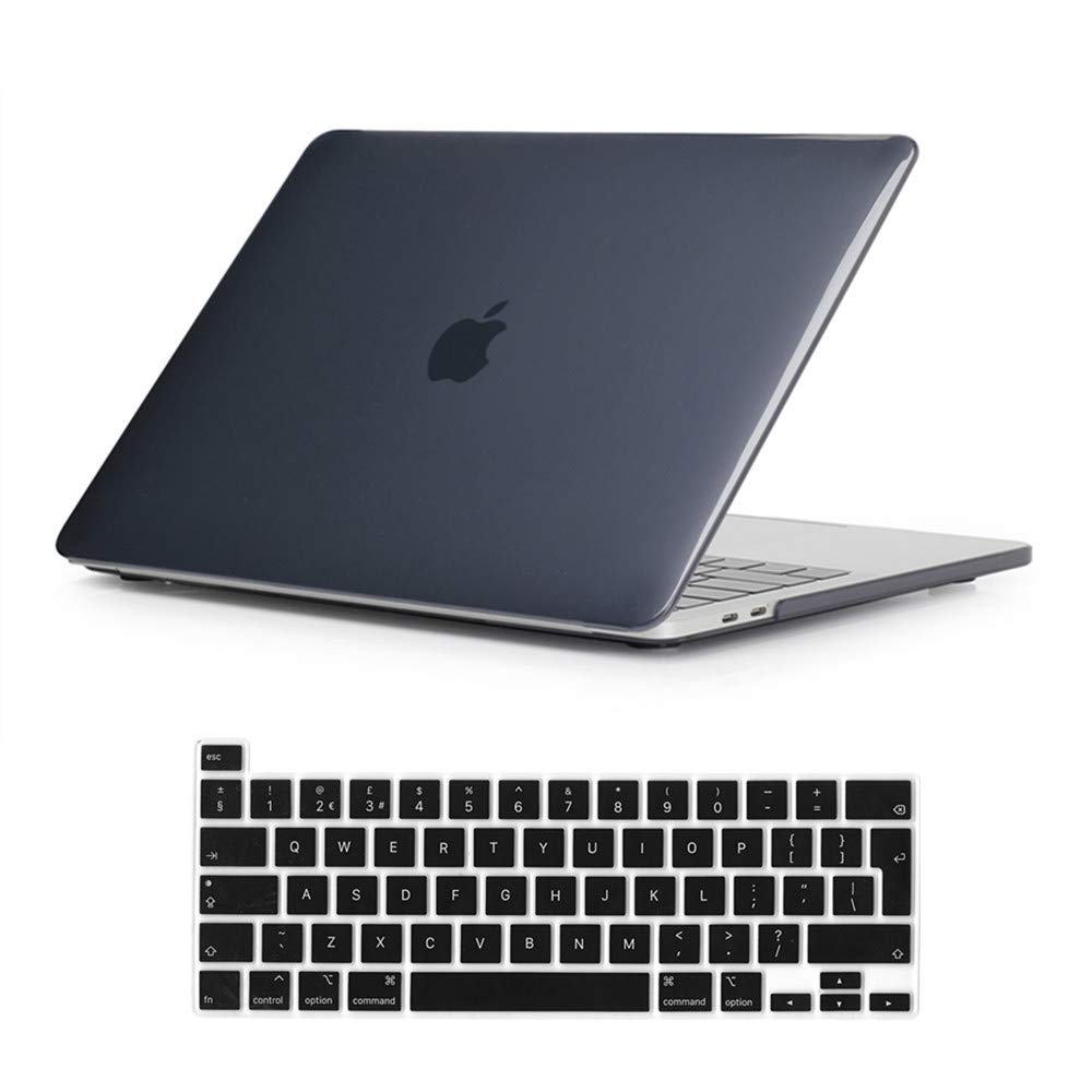 Se7enline compatible with MacBook Pro 2023 2022 2021 2020 Case 13 inch Plastic Hard Shell Laptop Cover for MacBook Pro 13-inch Model M1/M2 A2338/A2251/A2289 with Touch Bar &Keyboard Skin,Crystal Black