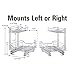 Household Essentials Glidez Multipurpose Chrome-Plated Steel Pull-Out/Slide-Out Storage Organizer for Under Sink or Under Cabinet Use - 2-Tier Design - Fits Standard Size Cabinet or Shelf, Chrome