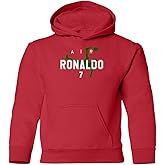 LES TRICOT Portugal Soccer Player Air Ronaldo Youth Hooded Sweatshirt