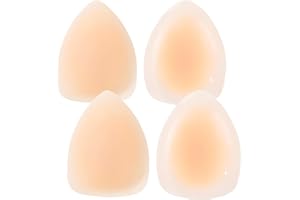 Majurphy Silicone Nipple Covers for Women - Reusable Seamless Invisible Triangle Adhesive Pasties Perfect for Bikini and V-Ne