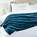 Amazon Brand – Pinzon Velvet Plush Blanket - Throw, Teal