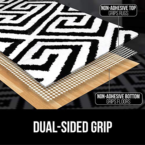 Gorilla Grip Extra Strong Rug Pad Gripper, 8x8 FT Square, Grips Keep Area Rugs in Place, Thick