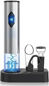 CIRCLE JOY 5-in-1 Electric Wine Opener Stainless Steel Kit with Foil Cutter view 1