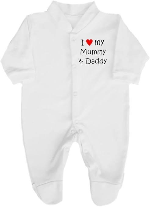 i love my daddy baby grow sleepsuit newborn