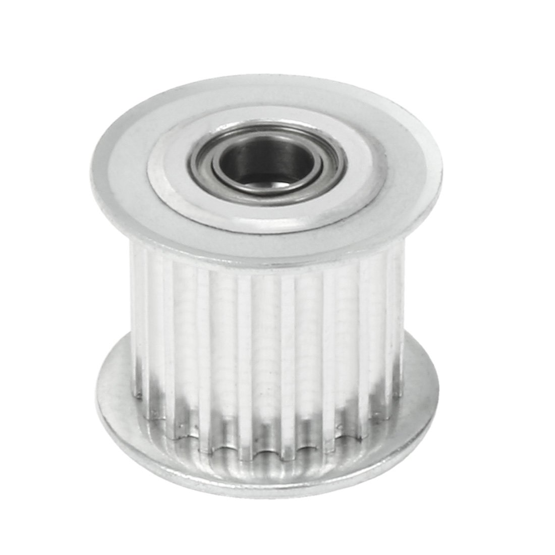 sourcingmap Aluminum 20T 5mm Bore 3mm Pitch Timing Belt Pulley with Bearing for 15mm Belt