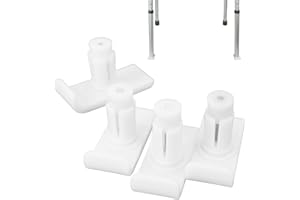 Silent Scratch-Resistant Walker Ski Glides for Seniors, Universal Fit with Enhanced Safety and Foot Pads, Sliding Firmly into