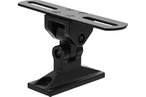 OUNONA Adjustable Black Speaker Wall Mount Bracket Swivel Rotation for Surround Sound and Bookshelf