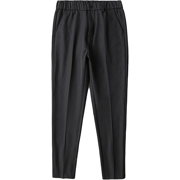 DGKaxiyaHM Men's Solid Color Casual Tuxedo Trousers Straight