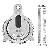 Piña Barware Hawthorne Strainer - Commercial Quality With Two Coils (One Strainer)