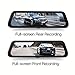 10 Inch Mirror Dash Cam Full Touch Screen, Poaeaon Backup Camera Stream Media, 1080P 170° Front and 1080P 150° Wide Angle Full HD Rear View Camera with G-Sensor, Night Vision