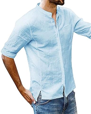 Romancan Herren Kurzarm Freizeithemd Sommer Casual Atmungsaktiv Hemd