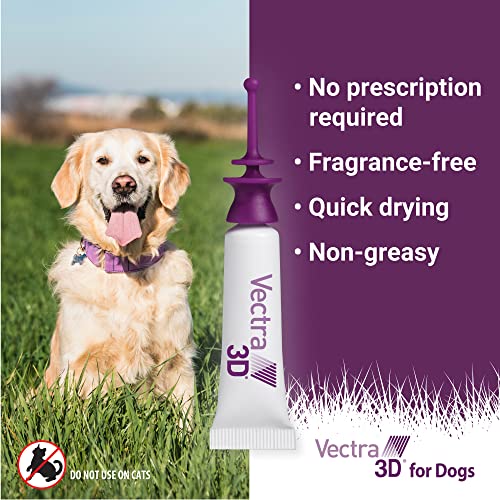 VECTRA 3D for Dogs Flea, Tick & Mosquito Treatment & Prevention for