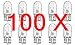 CEC Industries #194 Bulbs, 14 V, 3.78 W, W2.1x9.5d Base, T-3.25 shape (100-pack)