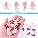 Mini Plastic Babies, Selizo 240pcs Tiny Babies, Ice Cube Small King Cake Babies for My Water Broke Baby Shower Game (3 Colors)