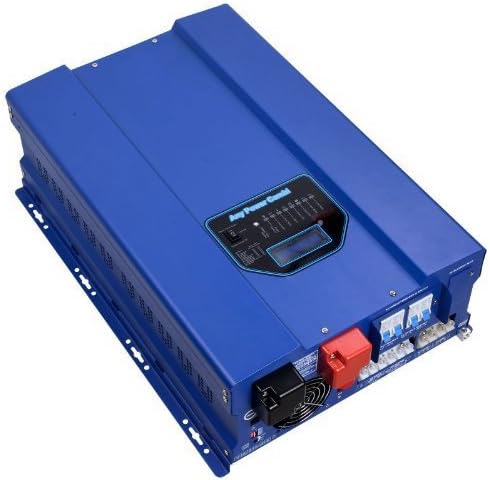 GTSUN 3000W Peak 9000W Pure Sine Wave Power Inverter With Battery Charger, MPPT 60A Solar Charger Controller Regulator ,DC 24V AC Output 110V, Utility/Transfer SW / Inverter /Charger /Solar Power /AGS